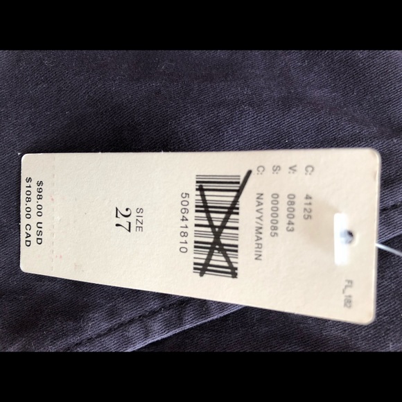 NWT Sanctuary X Anthropology navy blue shorts s 27 - Picture 6 of 7